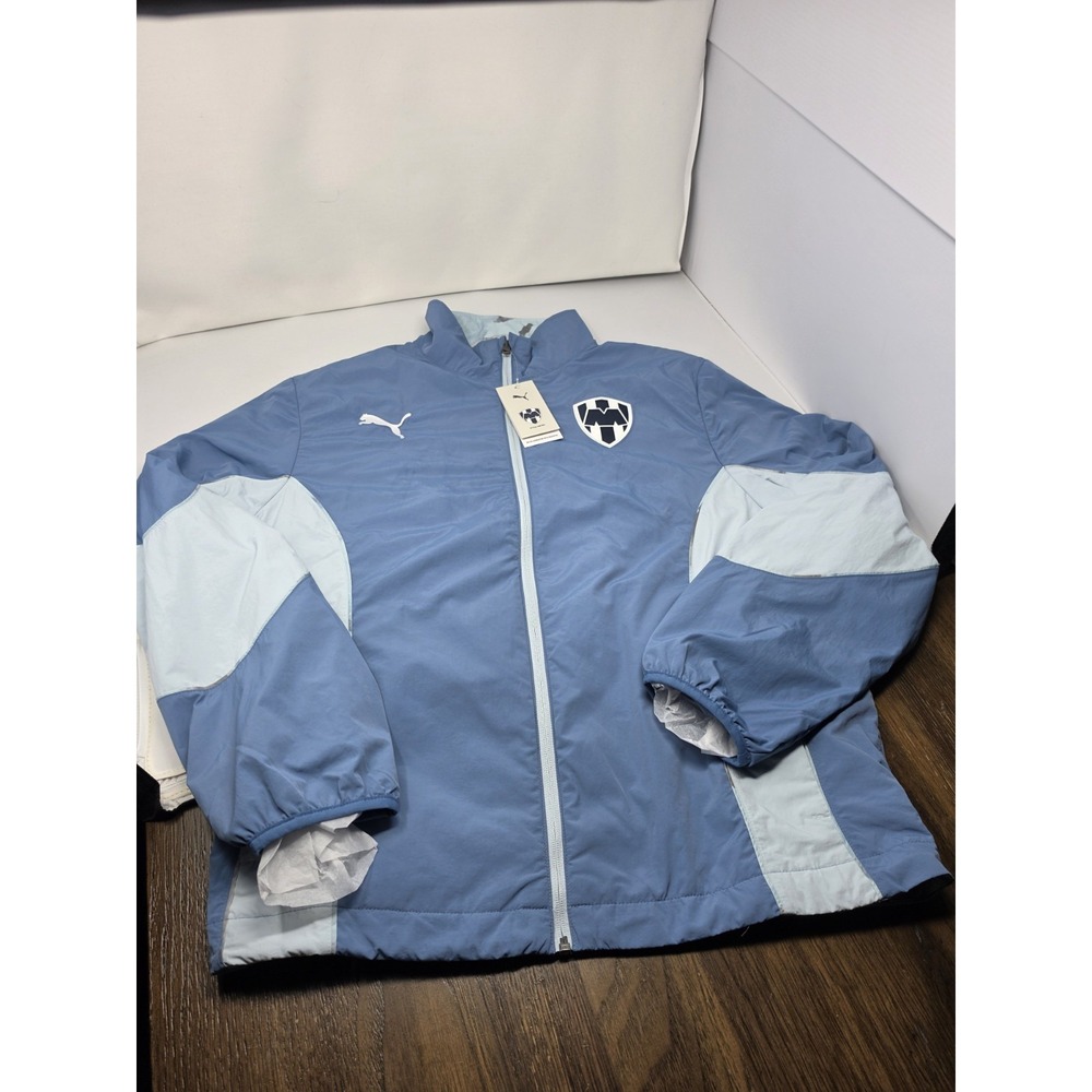 PUMA X Kidsuper Mty Reversible Full Zip Jacket Mens Blue Size Large